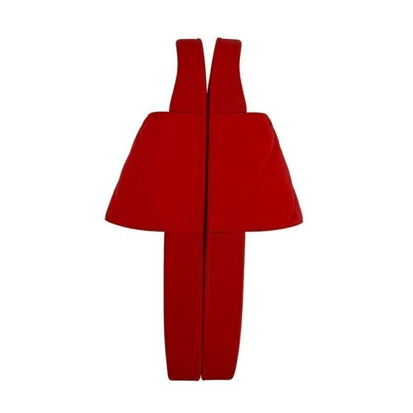 NIB Authentic BOTTEGA VENETA Matte Quilted Rubber Slider (Unisex) - Tomato - Picture 8 of 16